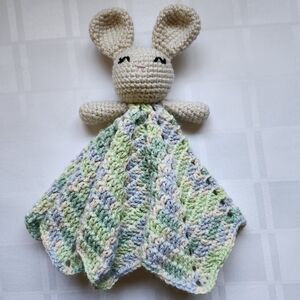 Hand Crocheted Bunny Lovey NWOT